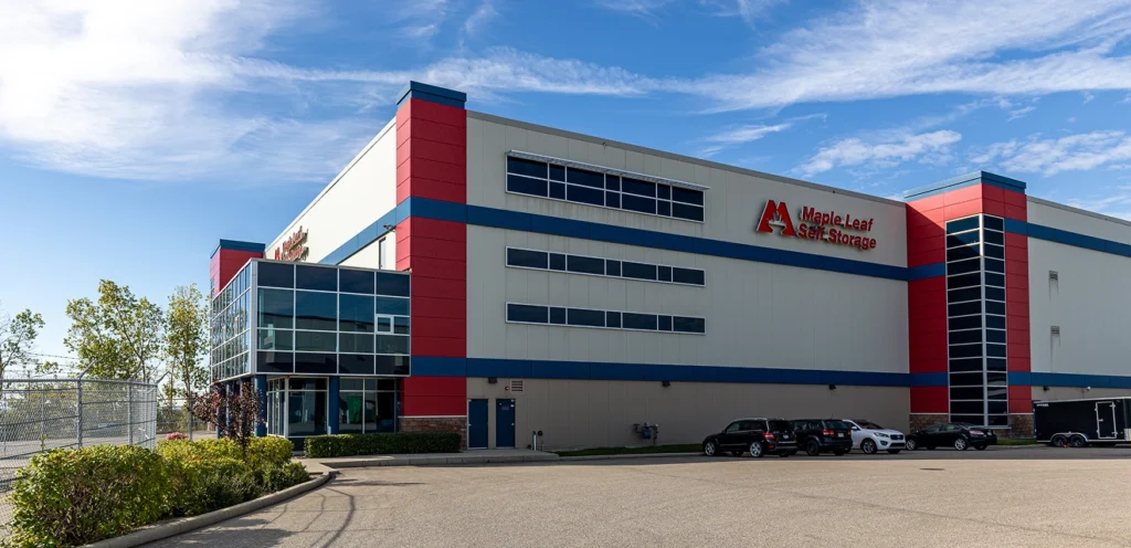 Exterior view of a storage facility.